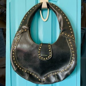 Matt & Nat Angie studded hobo bag in Black